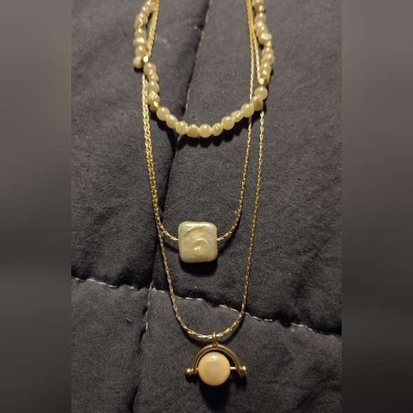 Interchangeable stacking pearl lucky brand necklace - Picture 1 of 2